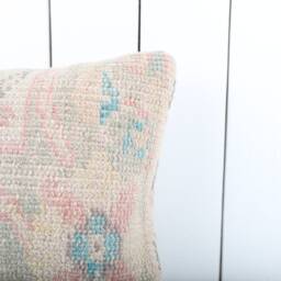 12x24 Kilim Lumbar Pillow Vintage Turkish Anatolian Cover - thumbnail 3