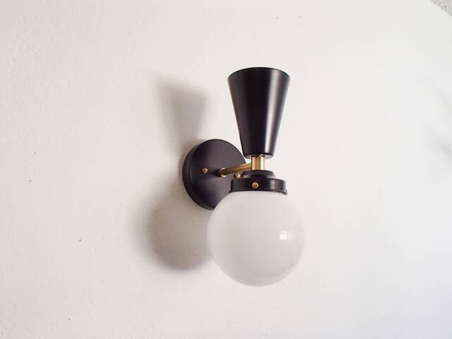 Modern Wall Sconce - Glass Globe Twin Shade Hallway Lighting Entryway Living Room Contemporary Ul Listed - image 1