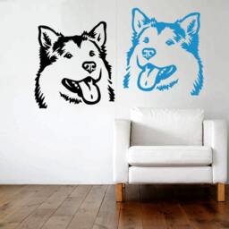 Decal Alaskan Malamute Dog Wall Vinyl Sticker Home Decor - thumbnail 2