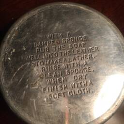Vintage Tin Candle - Propert's Leather & Saddle Soap Egyptian Musk Vanilla Horse Rider - thumbnail 4