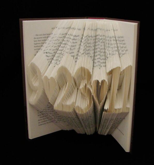 Anniversary - Commemorative Date Mm-Dd-Yy Boyfriend Girlfriend Husband Wife Folded Book Art Sculpture - image 1