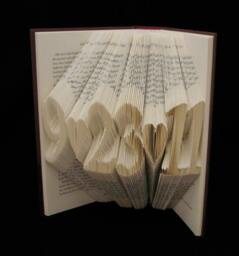 Anniversary - Commemorative Date Mm-Dd-Yy Boyfriend Girlfriend Husband Wife Folded Book Art Sculpture - thumbnail 1