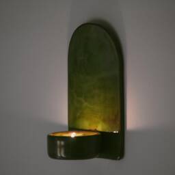 Wall Candle Holder Solace - Ceramic, Gift, Sconce, Zen, Hanging, Meditation, Cozy, D??cor, Present, Interior, For Her, Bedroom, Living Room - thumbnail 2