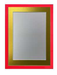 Post Box Red 20mm Picture, Photo, Poster Frame With Gold Mount