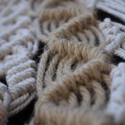 Bohemian Macrame Wall Hanging/Home Decor Tapestry Wood Beach - thumbnail 4