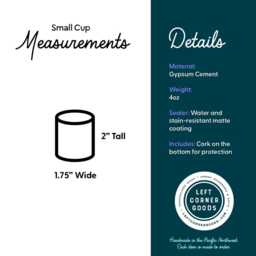 Minimalist Concrete Match Striker & Holder - Modern Candle Accessories - thumbnail 2