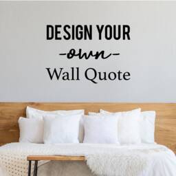 Custom Wall Decal Personalised Vinyl Art Sticker, Any Wording - thumbnail 1