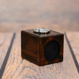 Flandres Cattle Dog - Wooden Candlestick With Dog, Souvenir, Decoration, Limited Edition, Collection - thumbnail 3