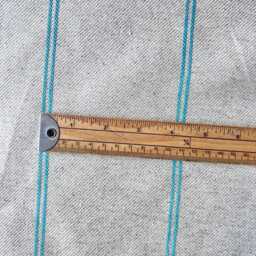 1515. Handmade Turquoise Galway Stripe Linen Blend Cushion Cover, Various Sizes - thumbnail 3