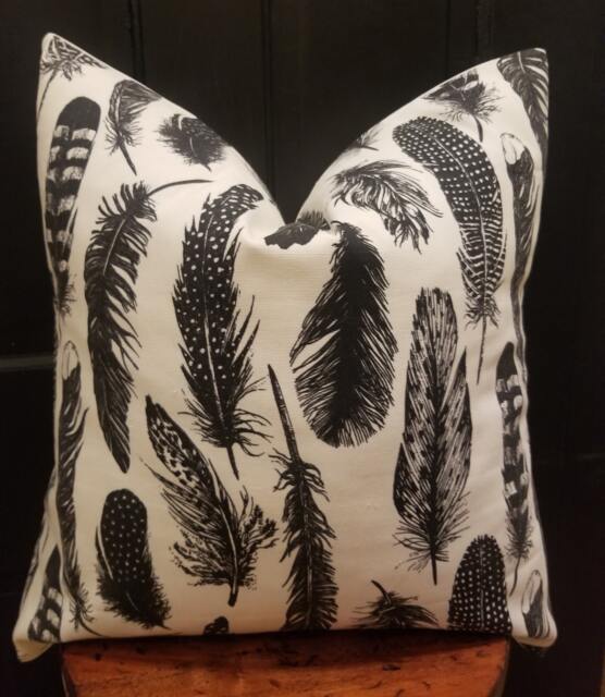 Chirp Cream.feathers.home Decor.toss Pillows, Throw Pillows.slipcovers.tribal.farmhouse.pillow Covers.accent Pillows.tribal Pillows.farmhouse - image 1
