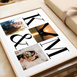 Photo & Letter Print, Valentine's Day, Anniversary, Couple, Love, Gift, Wall Decor, Thoughtful Present - thumbnail 3