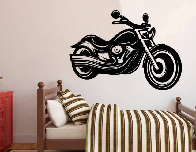 Motorcycle Wall Decal Removable Dirt Bike Art 4275 - image 1