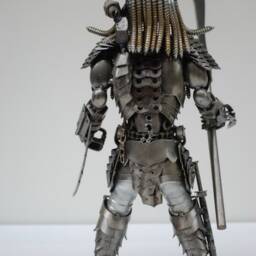 Scrap Metal Predator Sculpture, Handmade Recycled Steel Art, Unique Anniversary Gift For Him - thumbnail 3