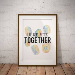 Love Is Lgbtq Rainbow Wall Art - Pride Decor Lgbtq+ Gift Equality Poster Inspirational Quote Print - thumbnail 2