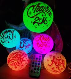 Multicolor Led Personalized Christmas Ornaments