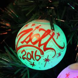 Multicolor Led Personalized Christmas Ornaments - thumbnail 4