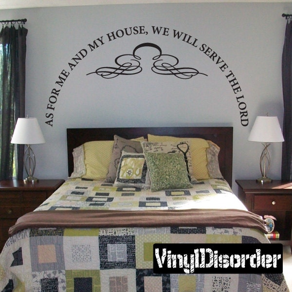 As For Me & My House, We Will Serve The Lord - Vinyl Wall Decal Quotes Sticker C070Asformei7Et - image 1