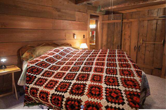 Crochet Chunky Blanket, Grannysquare Blanket Merino Wool, Hygge Crochet Throw For Menscave, Wedding Gift Cottage Chic, Gay Housewarming - image 1
