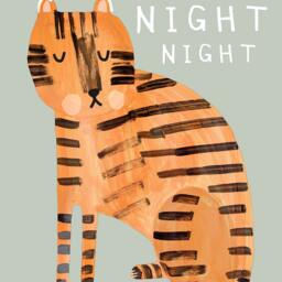 Night Tiger Print - Bedtime Sleep Children's Bedroom D??cor Nursery Kids Animal Poster Playroom Wall Art Home Decor - thumbnail 2