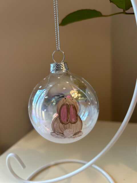 Hand Painted Glass Bauble - image 1