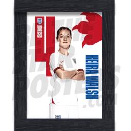 England Lionesses Walsh Headshot Poster - Officially Licensed Product Sizes A4/A3 + Framed Option - thumbnail 2
