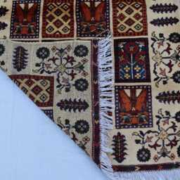 Handmade Wool Ayni Rug Small Afghan Tribal Design - 3.4x4.11 Ft - thumbnail 4