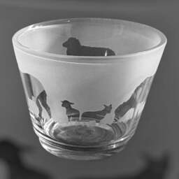 Sheep Tealight Holder - Rustic Glass Tea Light Holder With Sheep Frieze Design - thumbnail 3