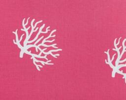 New 18x18 Inch Designer Handmade Pillow Case in White Coral On A Pink Background - thumbnail 2