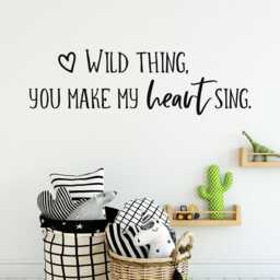 Wild Thing Song Lyric Wall Decal - Kids Room Ww235 - thumbnail 3