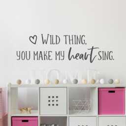 Wild Thing Song Lyric Wall Decal - Kids Room Ww235 - thumbnail 1