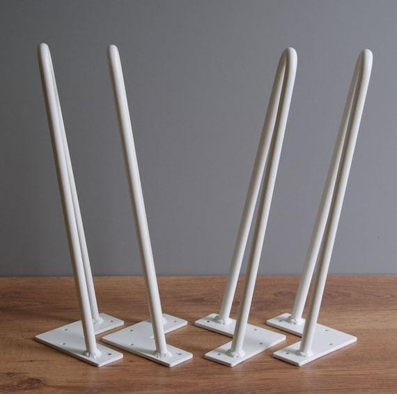 4x Standard Hairpin Legs 10 Mm - 3/8 Inch/2 Rod All Sizes - Diy, Coffee Table, Furniture Feet, Bench - Set Of 4 Pieces - image 1