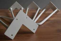 4x Standard Hairpin Legs 10 Mm - 3/8 Inch/2 Rod All Sizes - Diy, Coffee Table, Furniture Feet, Bench - Set Of 4 Pieces - thumbnail 3