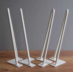4x Standard Hairpin Legs 10 Mm - 3/8 Inch/2 Rod All Sizes - Diy, Coffee Table, Furniture Feet, Bench - Set Of 4 Pieces