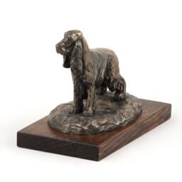 English Cocer Spaniel, Dog Wooden Base Statue, Limited Edition, Artdog - thumbnail 1
