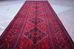 3X10 Afghan Wide Runner, 10.0 X 2.8 Ft, Top Quality, Handmade Turkoman Hall Way 100%wool Veg Dyes, Oriental Runner - thumbnail 1