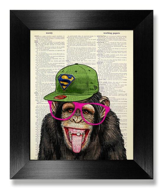 Geekery Monkey Geek Gift For Man, Nerd Boyfriend, Geeky Gift Husband, Nerdy Him, Wall Art Print Poster Decoration