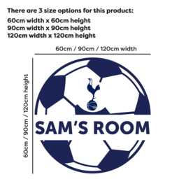 Tottenham Hotspur Football Club - Personalised Ball & Name Wall Decal - thumbnail 3