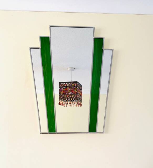 Art Deco Mirror - Calypso Emerald Green - image 1