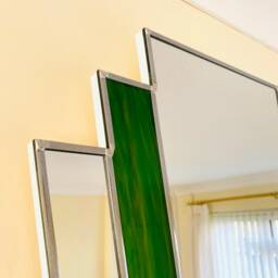 Art Deco Mirror - Calypso Emerald Green - thumbnail 4