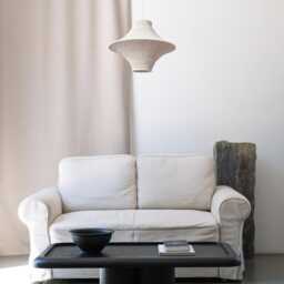 Lanna Crochet Pendant Lamp - Beige Colour Japandi Style Lampshade, Nordic Minimalistic Hanging Light - thumbnail 3