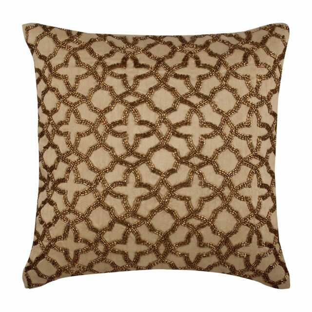 "Luxury Gold Throw Pillow Cover 16""x16" - image 1
