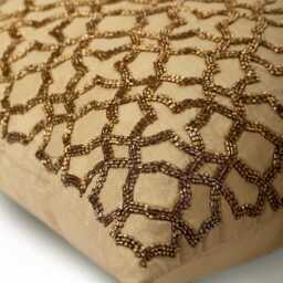 "Luxury Gold Throw Pillow Cover 16""x16" - thumbnail 2