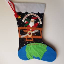 Peace On Earth Felt Christmas Stocking - Personalized - thumbnail 2