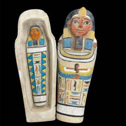 Egyptian Sarcophagus Replica Ancient Egypt Artifact - thumbnail 2