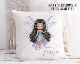 Pillow For Her, Gift Fairy Girl, Personalised Fairy, Cushion, Female Birthday, Character Cushion, Girls Gift - thumbnail 1