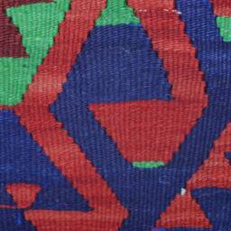 Kilim Pillow Cover, Wool Throw Pillow, Anatolian Design - 16x16 - thumbnail 3