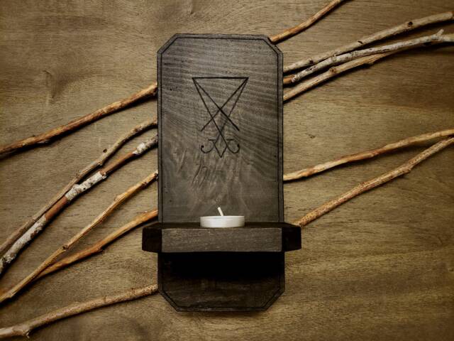 Sigil Of Lucifer Wall Sconce - image 1