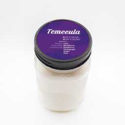 Temecula California Soy Wax Candle, Hand Poured Mason Jar Small Batch Custom Eco Friendly Farmhouse Decor - thumbnail 3