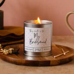Bridesmaid Candle Gift. Wedding Party Gift For Her