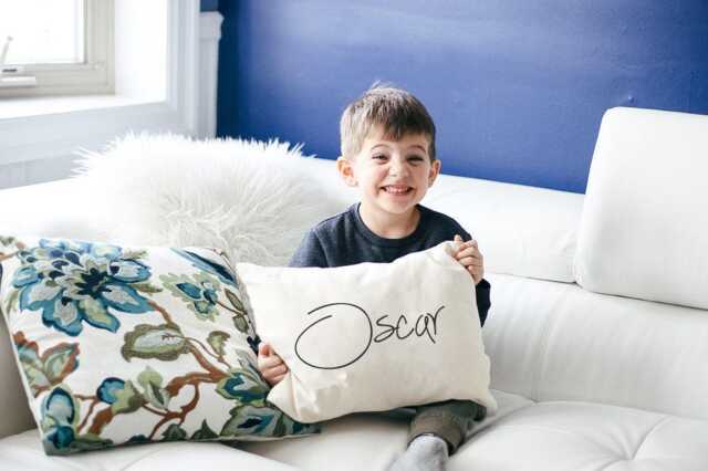 Personalized Kids Pillow, Baby Gift, Boy Children's Newborn Girls Pillow For Nursery, Shower - image 1